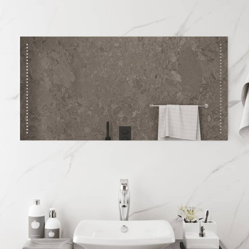 vidaXL LED-es fürdőszobatükör 50x100 cm