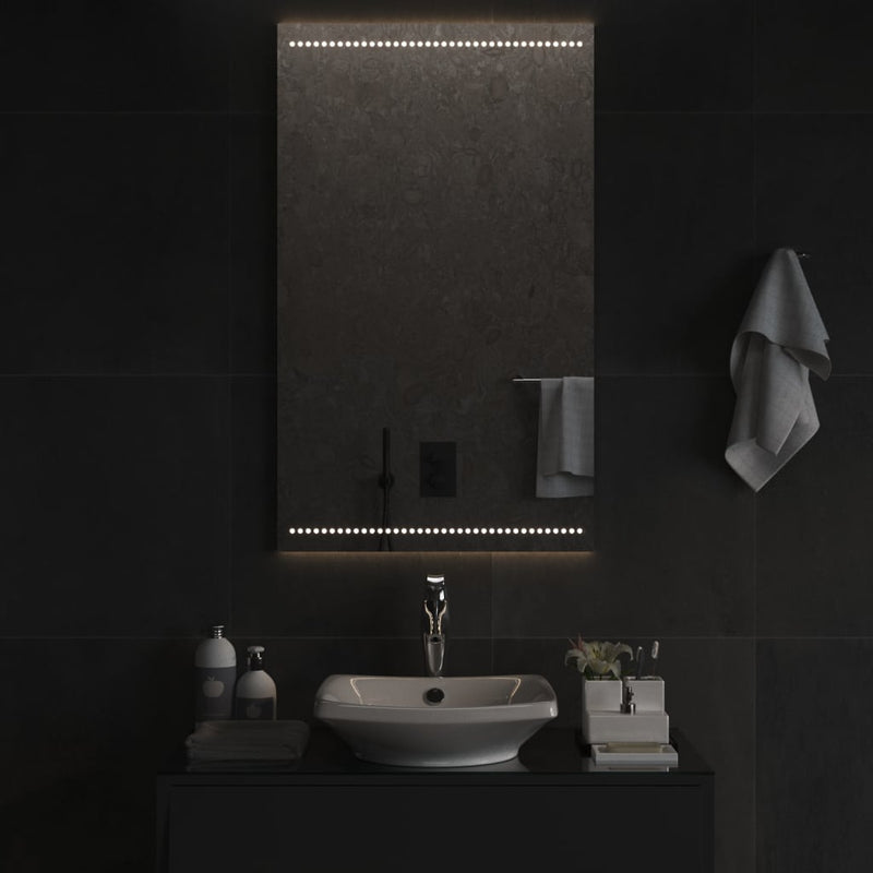 vidaXL LED-es fürdőszobatükör 60x100 cm
