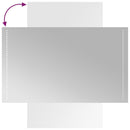 vidaXL LED-es fürdőszobatükör 60x100 cm