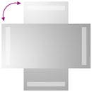 vidaXL LED-es fürdőszobatükör 20x40 cm