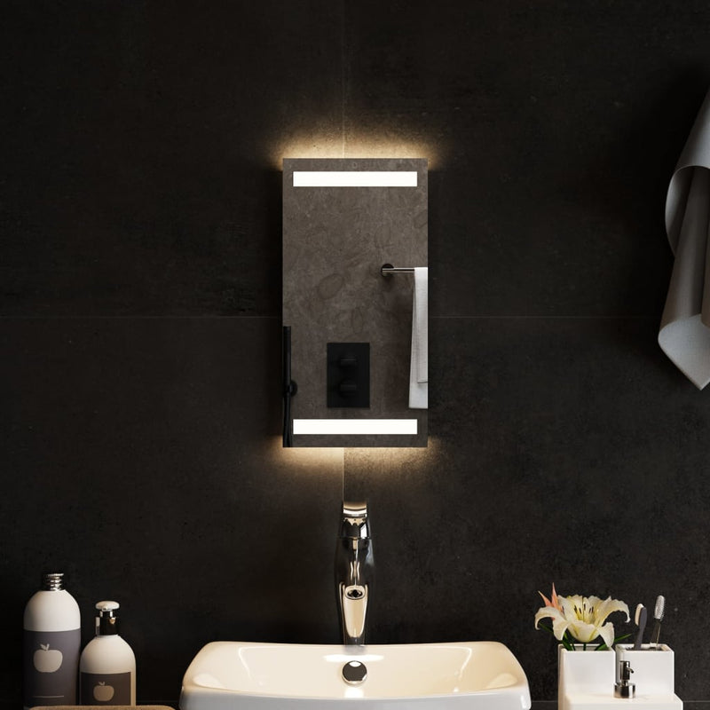 vidaXL LED-es fürdőszobatükör 20x40 cm