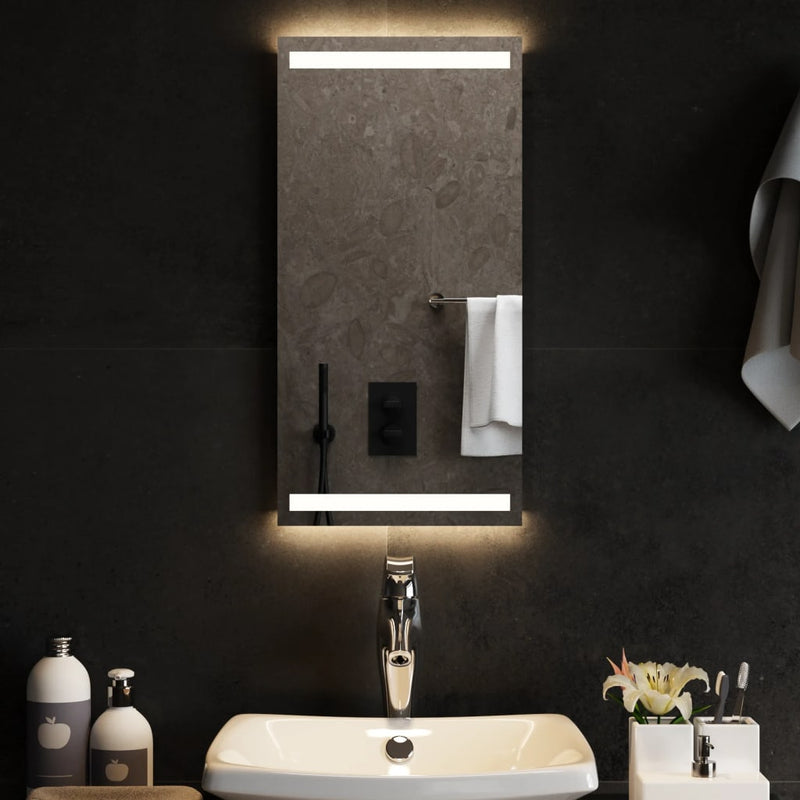 vidaXL LED-es fürdőszobatükör 30x60 cm