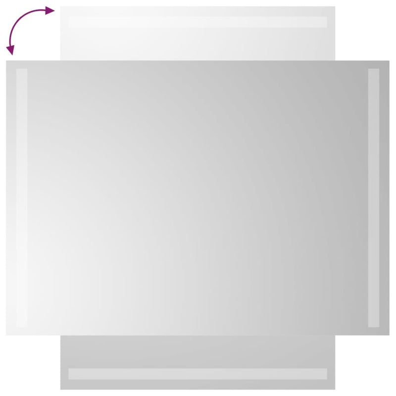 vidaXL LED-es fürdőszobatükör 50 x 70 cm