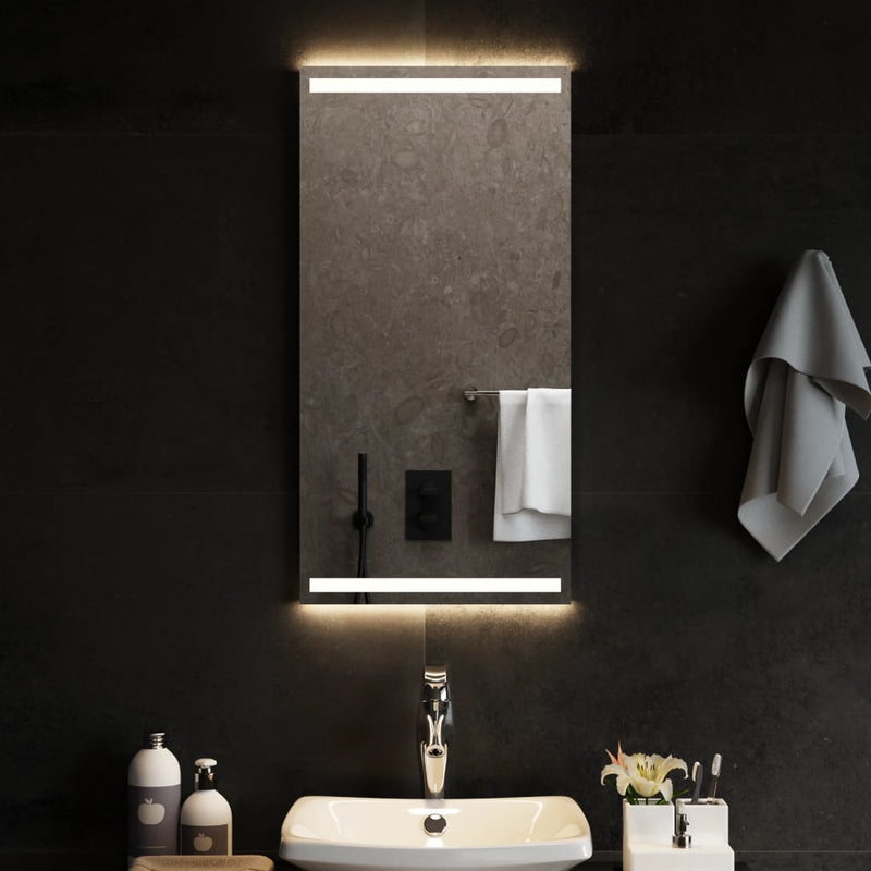 vidaXL LED-es fürdőszobatükör 40x80 cm