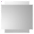 vidaXL LED-es fürdőszobatükör 60x80 cm