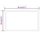 vidaXL LED-es fürdőszobatükör 30 x 50 cm