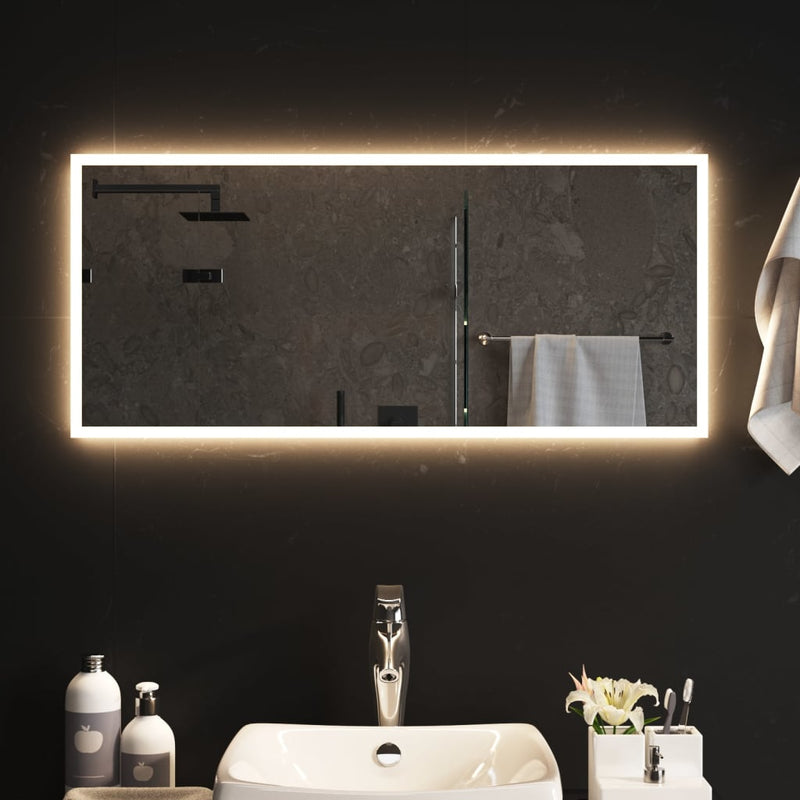 vidaXL LED-es fürdőszobatükör 40x90 cm