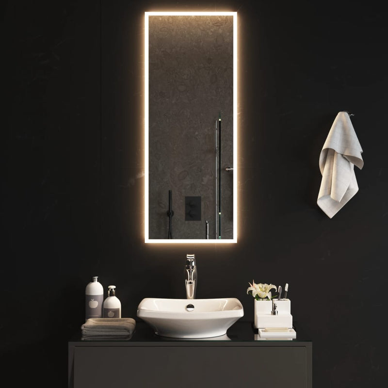 vidaXL LED-es fürdőszobatükör 40x100 cm