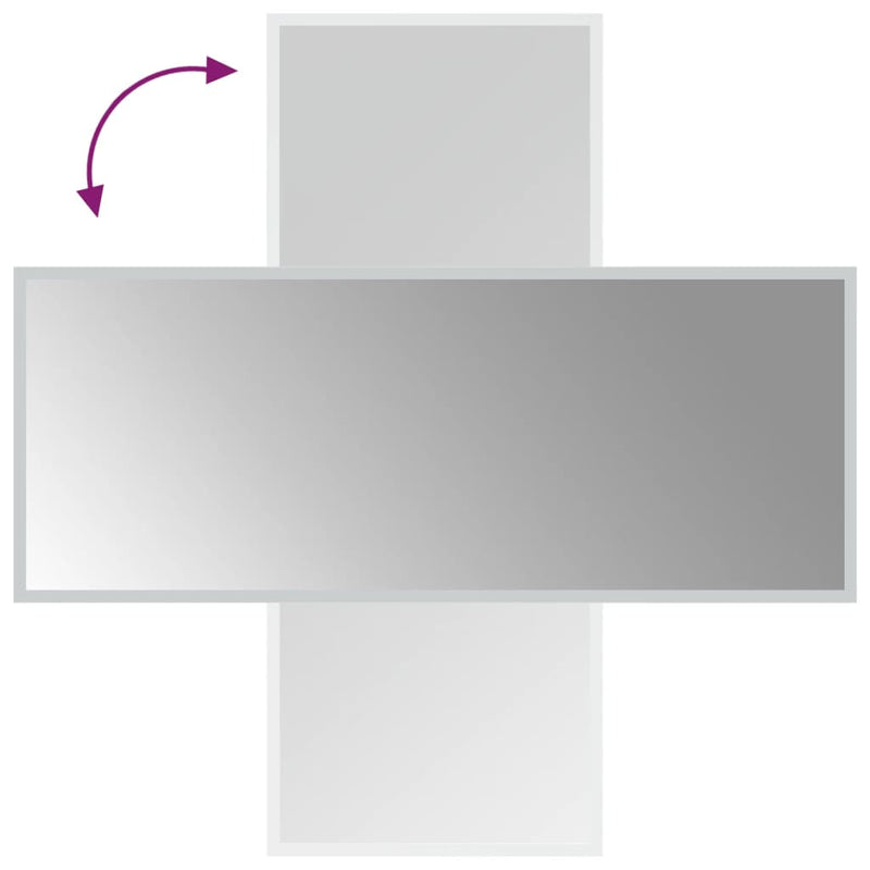 vidaXL LED-es fürdőszobatükör 40x100 cm