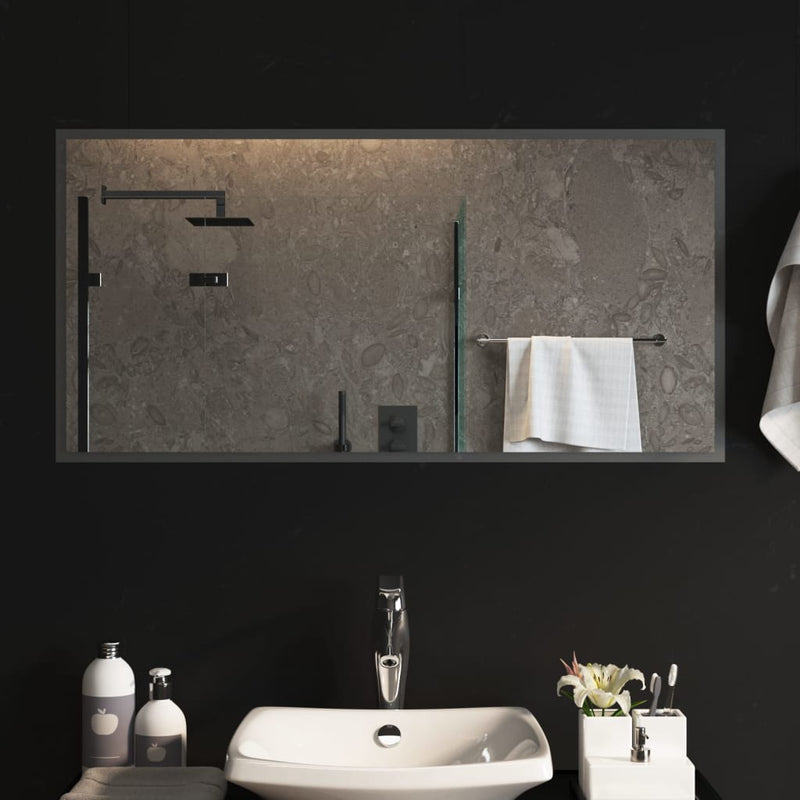 vidaXL LED-es fürdőszobatükör 50x100 cm