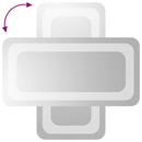 vidaXL LED-es fürdőszobatükör 20x40 cm