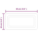 vidaXL LED-es fürdőszobatükör 30x60 cm