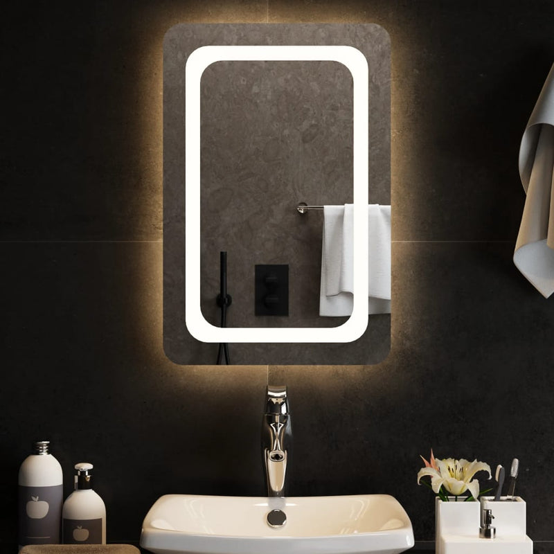 vidaXL LED-es fürdőszobatükör 40x60 cm