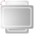 vidaXL LED-es fürdőszobatükör 50 x 70 cm