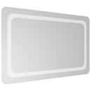 vidaXL LED-es fürdőszobatükör 50x80 cm