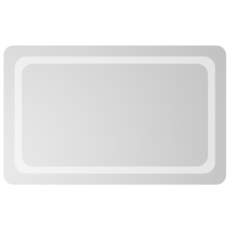 vidaXL LED-es fürdőszobatükör 50x80 cm