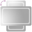 vidaXL LED-es fürdőszobatükör 50x80 cm