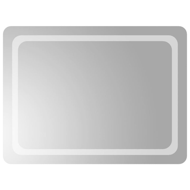 vidaXL LED-es fürdőszobatükör 60x80 cm