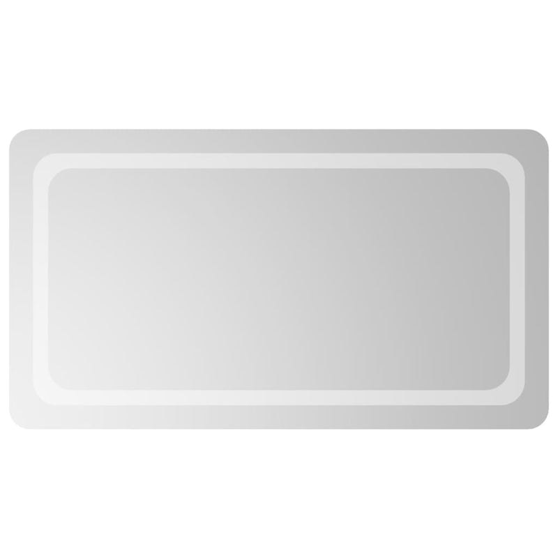 vidaXL LED-es fürdőszobatükör 50x90 cm
