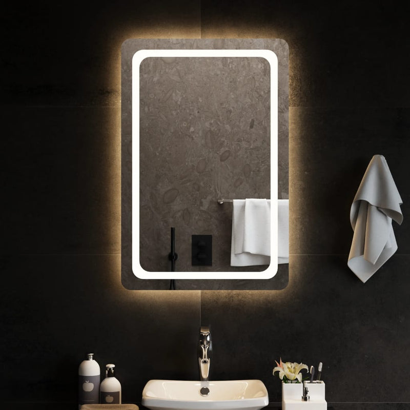 vidaXL LED-es fürdőszobatükör 60x90 cm