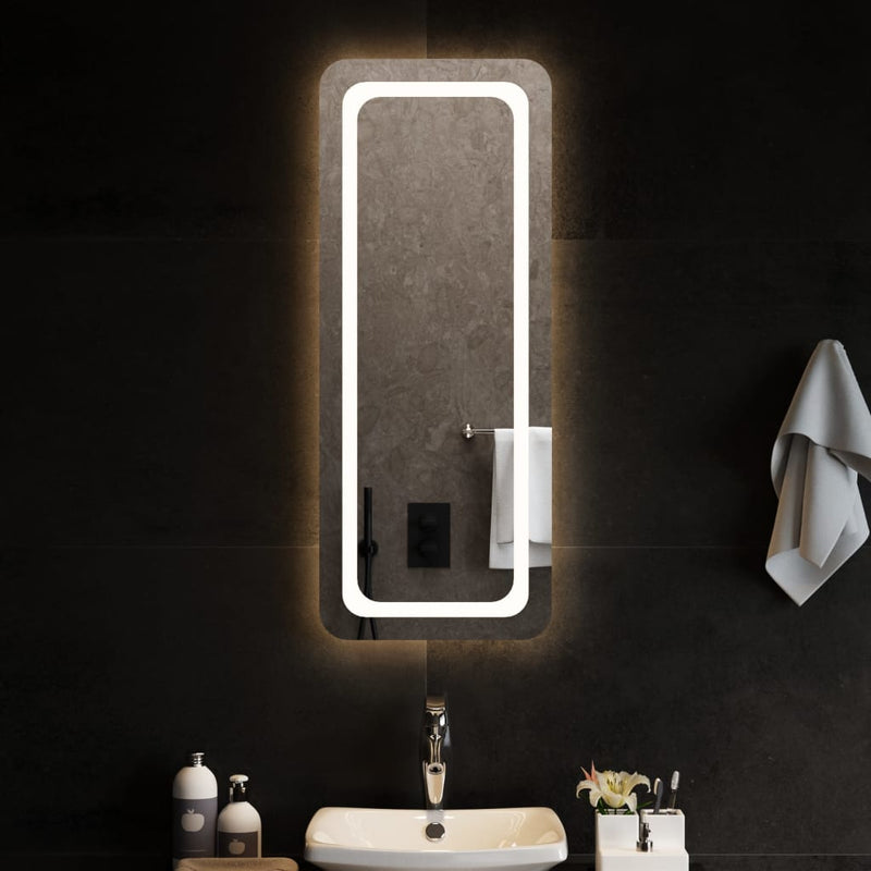 vidaXL LED-es fürdőszobatükör 40x100 cm