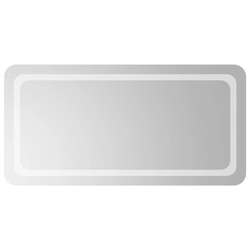vidaXL LED-es fürdőszobatükör 50x100 cm