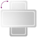 vidaXL LED-es fürdőszobatükör 50x100 cm