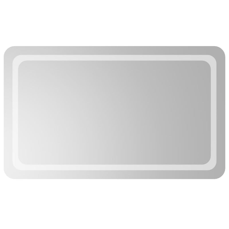 vidaXL LED-es fürdőszobatükör 60x100 cm