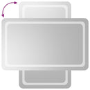 vidaXL LED-es fürdőszobatükör 60x100 cm