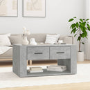 vidaXL betonszürke szerelt fa dohányzóasztal 80x50x40 cm