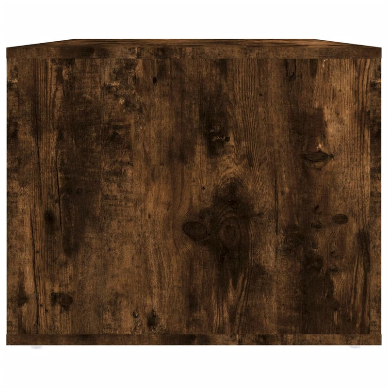 vidaXL füstös tölgy színű szerelt fa dohányzóasztal 80 x 50 x 40 cm