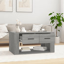 vidaXL szürke sonoma színű szerelt fa dohányzóasztal 80 x 50 x 40 cm