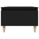 vidaXL 2 db fekete színű szerelt fa kisasztal 50 x 46 x 35 cm