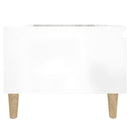 vidaXL 2 db magasfényű fehér szerelt fa éjjeliszekrény 50 x 46 x 35 cm