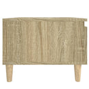 vidaXL 2 db sonoma tölgy színű szerelt fa kisasztal 50x46x35 cm