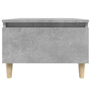 vidaXL betonszürke szerelt fa dohányzóasztal 90x49x45 cm