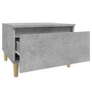 vidaXL betonszürke szerelt fa dohányzóasztal 90x49x45 cm