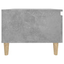 vidaXL betonszürke szerelt fa dohányzóasztal 90x49x45 cm
