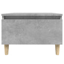 vidaXL 2 db betonszürke szerelt fa kisasztal 50x 46 x 35 cm
