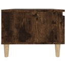 vidaXL 2 db füstös tölgy színű szerelt fa kisasztal 50 x 46 x 35 cm