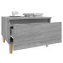 vidaXL 2 db szürke sonoma színű szerelt fa kisasztal 50x46x35 cm