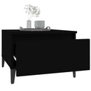 vidaXL 2 db fekete színű szerelt fa kisasztal 50 x 46 x 35 cm