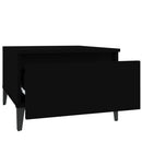 vidaXL 2 db fekete színű szerelt fa kisasztal 50 x 46 x 35 cm