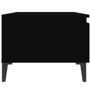 vidaXL 2 db fekete színű szerelt fa kisasztal 50 x 46 x 35 cm
