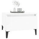 vidaXL 2 db magasfényű fehér szerelt fa éjjeliszekrény 50 x 46 x 35 cm