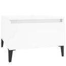 vidaXL 2 db magasfényű fehér szerelt fa éjjeliszekrény 50 x 46 x 35 cm