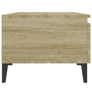 vidaXL 2 db sonoma tölgy színű szerelt fa kisasztal 50x46x35 cm