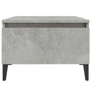 vidaXL betonszürke szerelt fa dohányzóasztal 90x49x45 cm
