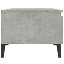 vidaXL betonszürke szerelt fa dohányzóasztal 90x49x45 cm
