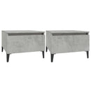 vidaXL 2 db betonszürke szerelt fa kisasztal 50x 46 x 35 cm